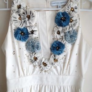 Carolina Herrera Tulle Sequin Bead Dress 8